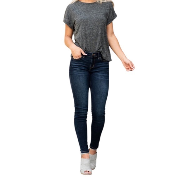 Judy Blue Denim - Judy Blue Dark Wash High Rise Skinny Jeans